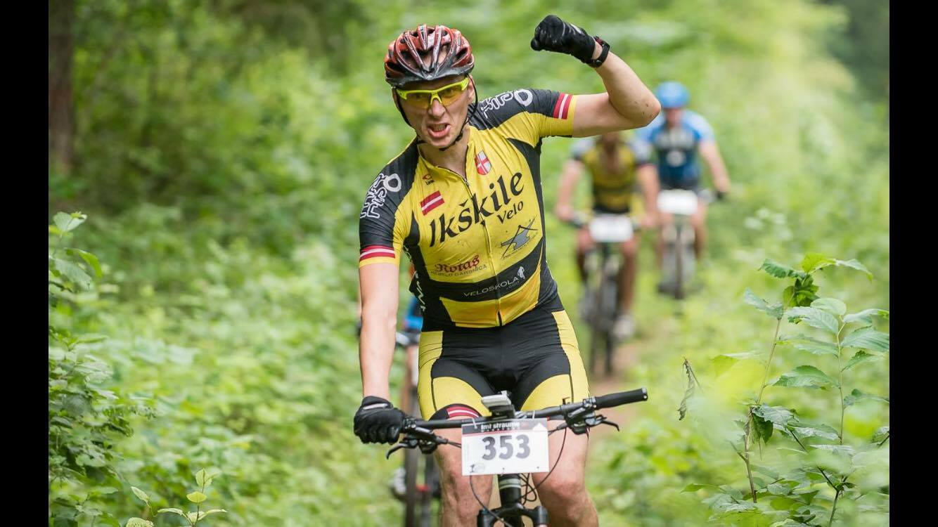 Egils at an MTB race